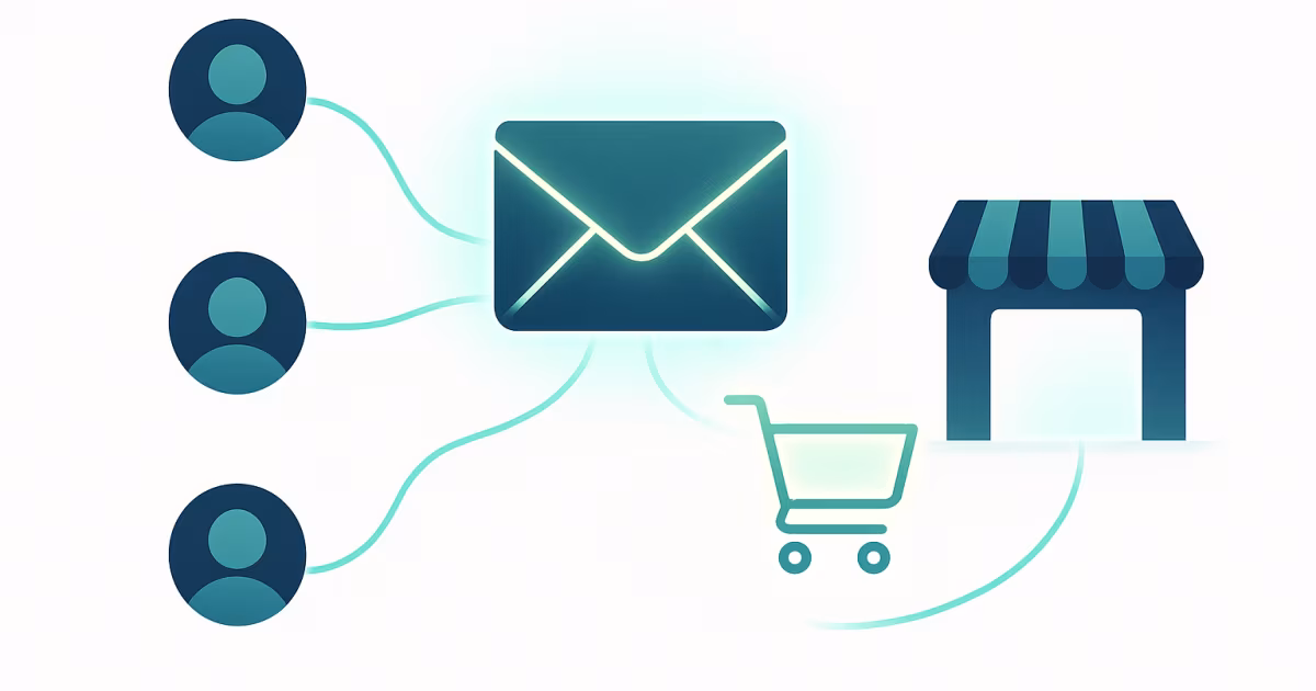 Article graphic about inviting customers to a B2B store